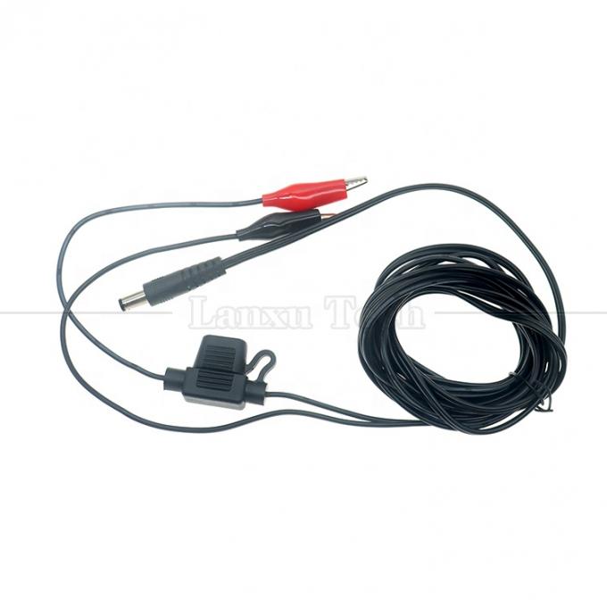 12V Gleichspannung 5,5X2,1 mm auf Alligator Clips Sicherungstraktkabel für Trail-Kamera 1
