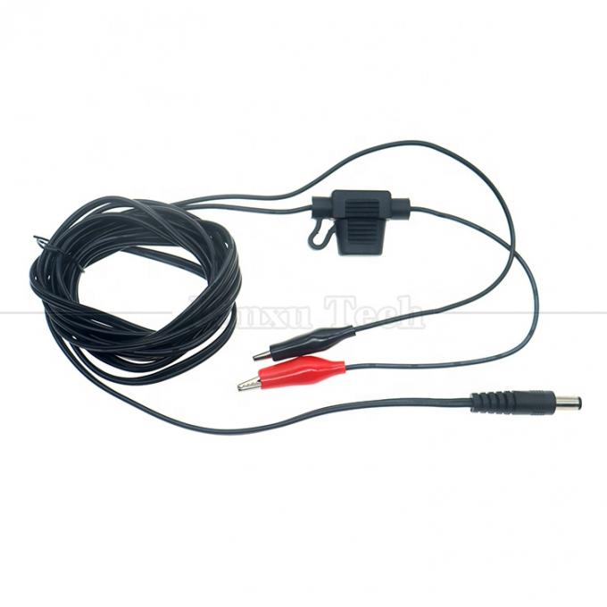 12V Gleichspannung 5,5X2,1 mm auf Alligator Clips Sicherungstraktkabel für Trail-Kamera 5