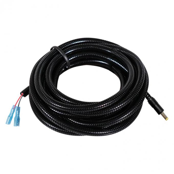 Ratproof Chewproof Metal Jacket DC 5,5x2,1 mm, 4,0x1,7 mm bis Spade Connector Stromverlängerungskabel für Trail-Kameras 2