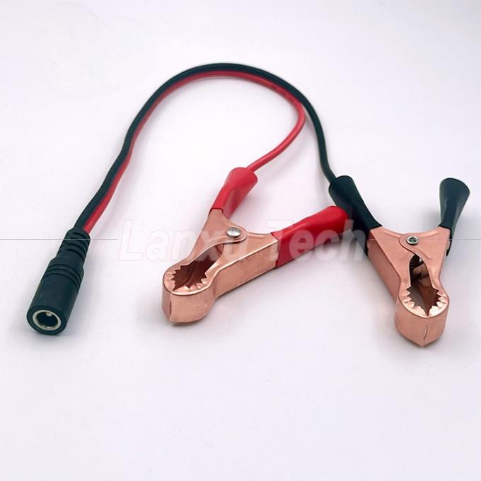 Männlich weiblich DC Jack Stecker 5,5x2,1 mm bis Alligator Clips Auto-Ladegerät Stromversorgung Kabel 0