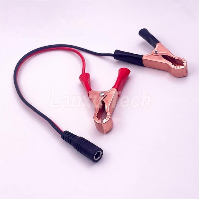 Männlich weiblich DC Jack Stecker 5,5x2,1 mm bis Alligator Clips Auto-Ladegerät Stromversorgung Kabel 2