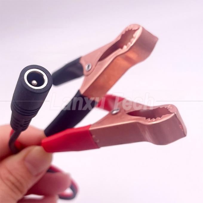 Männlich weiblich DC Jack Stecker 5,5x2,1 mm bis Alligator Clips Auto-Ladegerät Stromversorgung Kabel 3