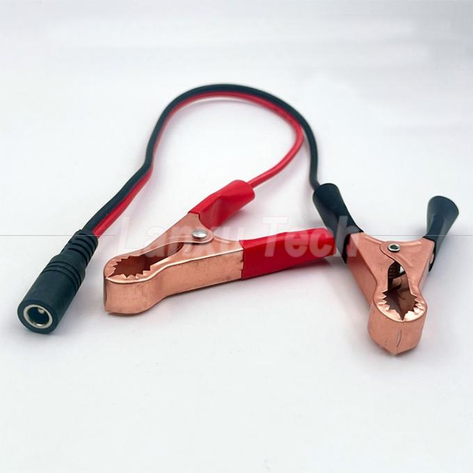 Männlich weiblich DC Jack Stecker 5,5x2,1 mm bis Alligator Clips Auto-Ladegerät Stromversorgung Kabel 4