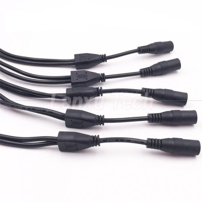 DC Männlich weiblich 5,5x2,1 mm Jack Splitter Stromverlängerungskabel für LED-Licht CCTV-Kamera 2