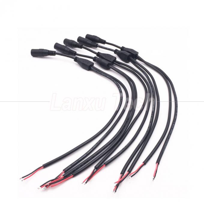 DC Männlich weiblich 5,5x2,1 mm Jack Splitter Stromverlängerungskabel für LED-Licht CCTV-Kamera 3