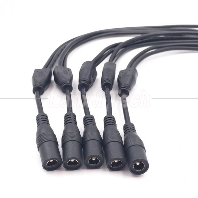 DC Männlich weiblich 5,5x2,1 mm Jack Splitter Stromverlängerungskabel für LED-Licht CCTV-Kamera 4