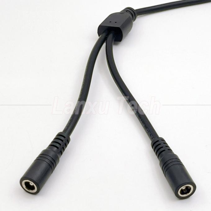 1 weibliche zu 2 weise weibliche dc 5,5x2,1 mm splitter power extension kabel für cctv-sicherheitskamera led-streifenlicht 3