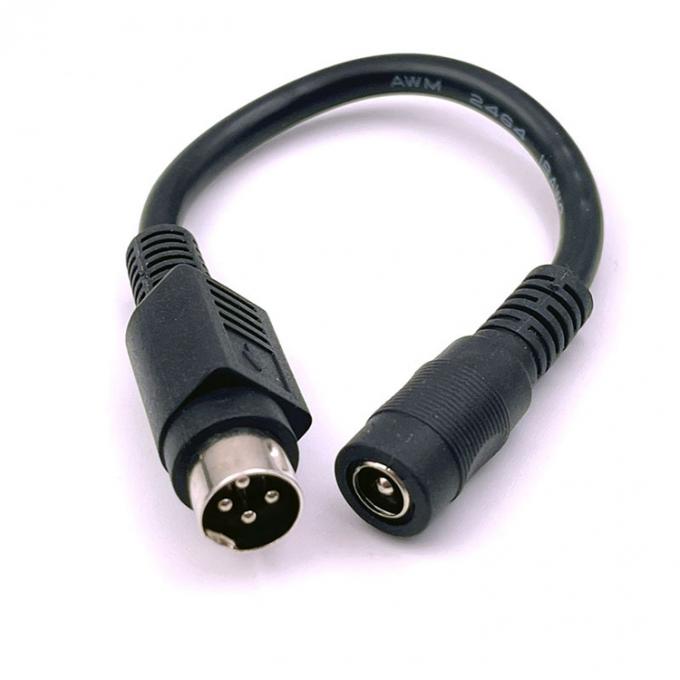 4 Pin Mini DIN zu DC Jack weibliche 5,5x2,1 mm Stromverlängerungskabel für Kamera DVD TV PC Barcode Drucker 0