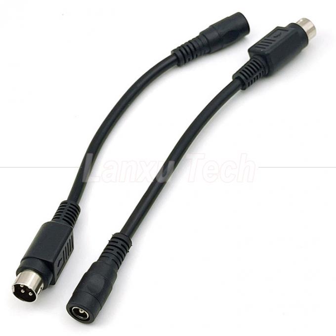 4 Pin Mini DIN zu DC Jack weibliche 5,5x2,1 mm Stromverlängerungskabel für Kamera DVD TV PC Barcode Drucker 4