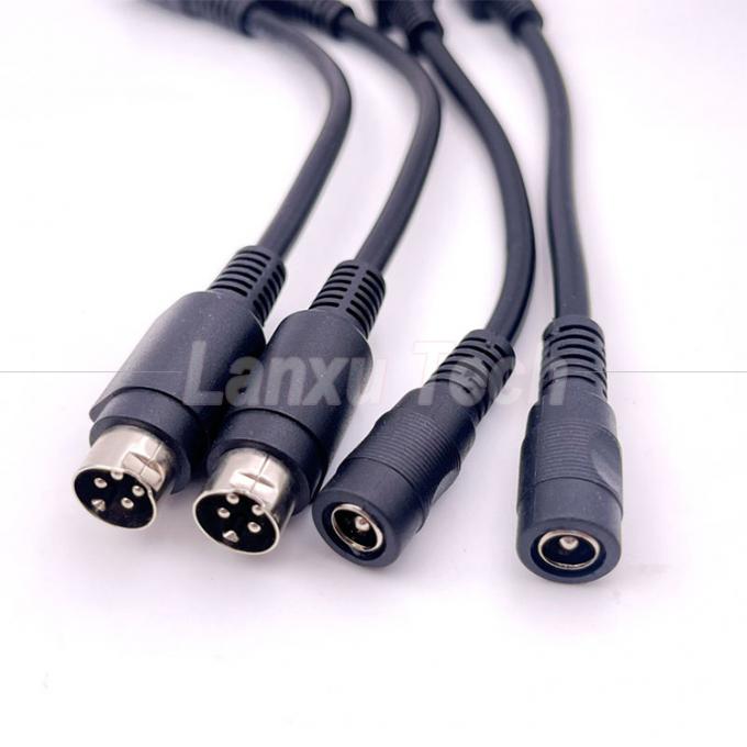 4 Pin Mini DIN zu DC Jack weibliche 5,5x2,1 mm Stromverlängerungskabel für Kamera DVD TV PC Barcode Drucker 5