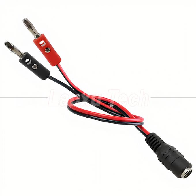 12V Gleichstrom 5,5mm X 2,1mm Mann Fass Jack zu 4mm Bananen Stecker Test Leads Stromkabel 3