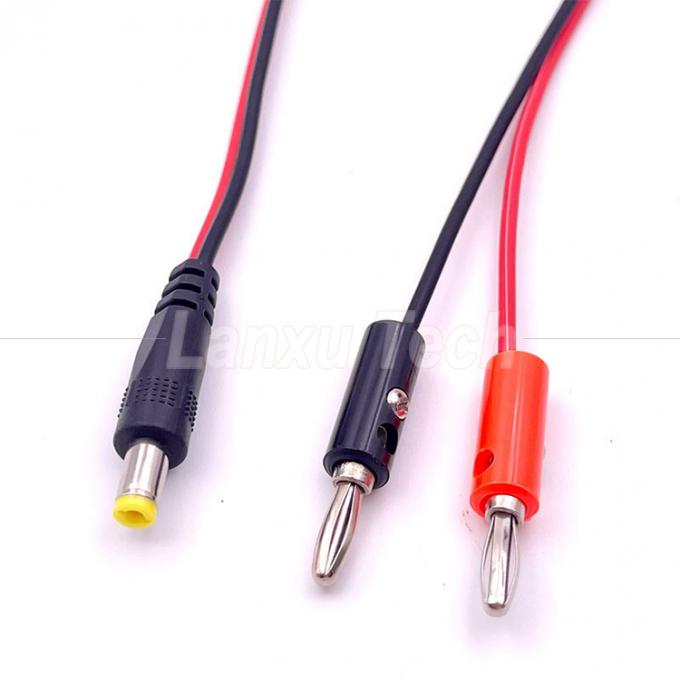 12V Gleichstrom 5,5mm X 2,1mm Mann Fass Jack zu 4mm Bananen Stecker Test Leads Stromkabel 5