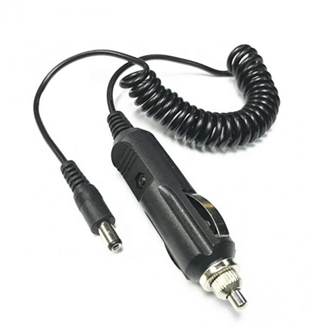 12V Spring Coiled Car DC Jack 5.5x2.1mm Zigarettenanzünderverlängerungskabel 4