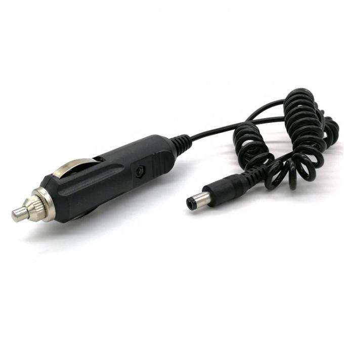 12V Spring Coiled Car DC Jack 5.5x2.1mm Zigarettenanzünderverlängerungskabel 3