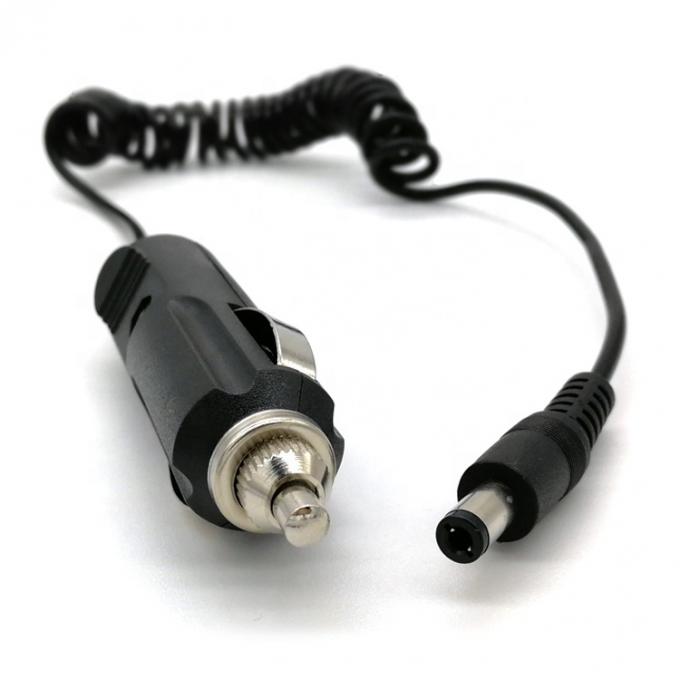 12V Spring Coiled Car DC Jack 5.5x2.1mm Zigarettenanzünderverlängerungskabel 1