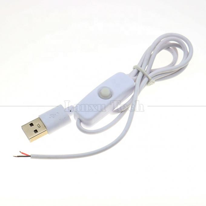 DIY 1m Strom an und aus Steuerung Offener Draht USB-Schalterkabel für Led-Lichtstreifenlampe 0