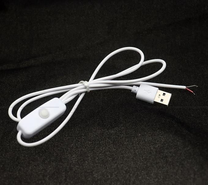 DIY 1m Strom an und aus Steuerung Offener Draht USB-Schalterkabel für Led-Lichtstreifenlampe 4
