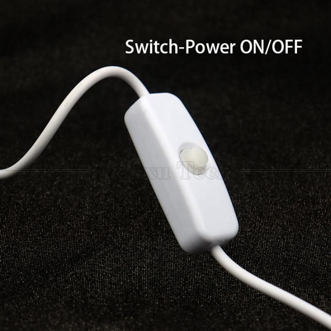DIY 1m Strom an und aus Steuerung Offener Draht USB-Schalterkabel für Led-Lichtstreifenlampe 2