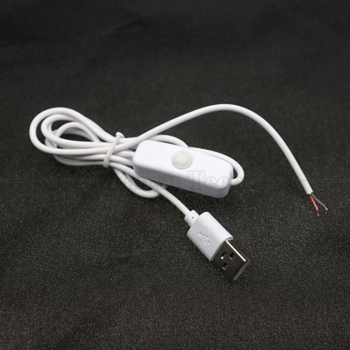 DIY 1m Strom an und aus Steuerung Offener Draht USB-Schalterkabel für Led-Lichtstreifenlampe 3