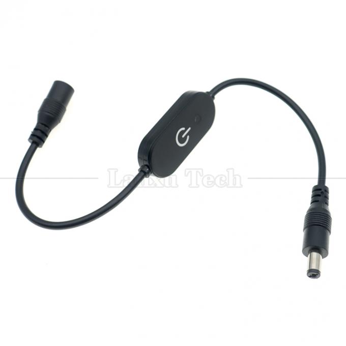12V Männlich auf weiblich 5,5x2,1 Barrel Jack DC Power Led Dimmer Switch Kabel für Led-Licht 0