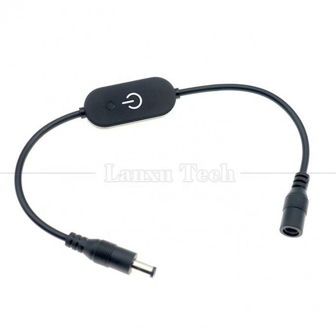 12V Männlich auf weiblich 5,5x2,1 Barrel Jack DC Power Led Dimmer Switch Kabel für Led-Licht 4