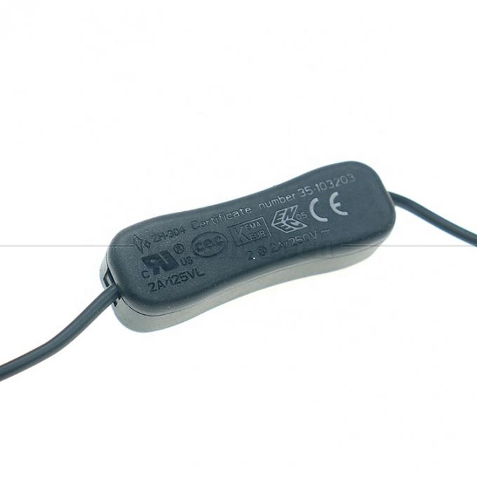 Strom ON OFF 1M USB A Männlich zum Öffnen ausgestopftes Bardraht Ladekabel mit 304 Schaltknopf 4