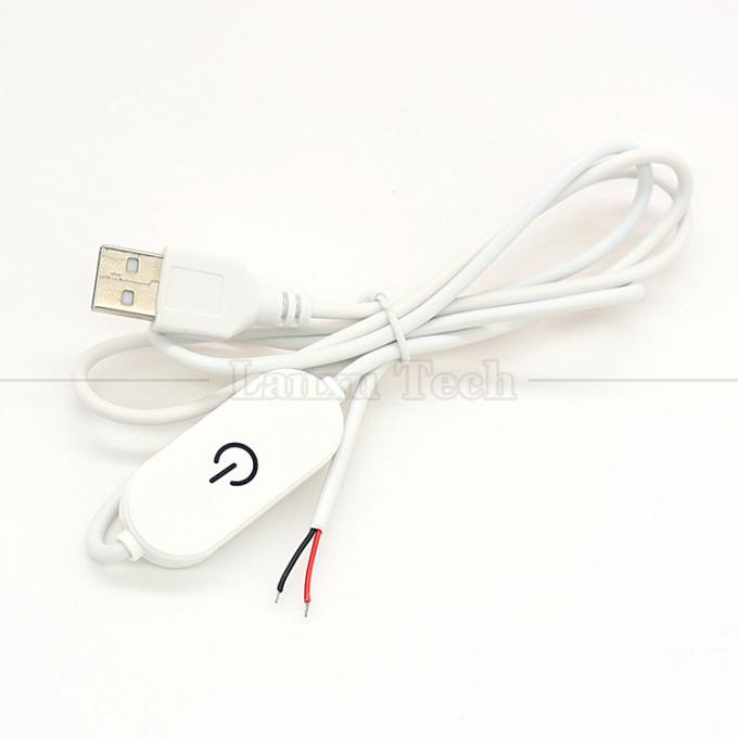 5V 1m eingeschaltet ausgeschaltet Schalter Controller USB zu öffnen Drähte Ende Kabel Berührung Dimmer für 3w 5w Led Streifenleuchte 5