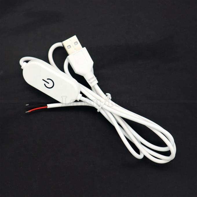 5V 1m eingeschaltet ausgeschaltet Schalter Controller USB zu öffnen Drähte Ende Kabel Berührung Dimmer für 3w 5w Led Streifenleuchte 4