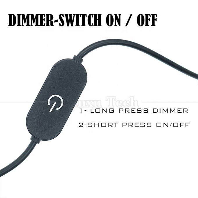 5v Touch Switch Männlich zu weiblich USB eingeschaltet und ausgeschaltet Kabel Stepless Controller Dimmer für Led Strip Bar Lamp 1