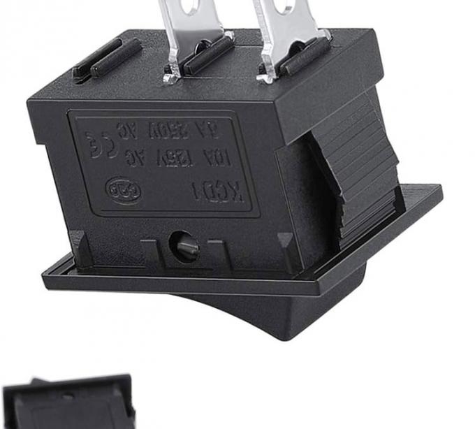 AC 6A/250V 10A/125V Schwarz 2-Pin-Position Schalter in ON OFF elektrische Boot Rocker Schalter 3