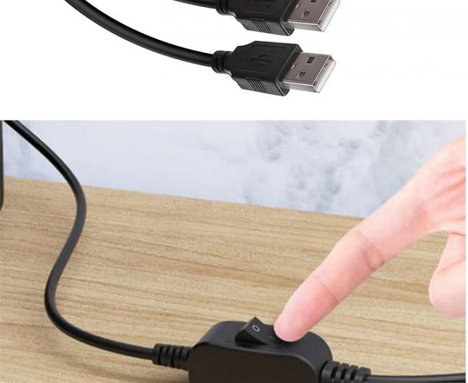 1 weiblich auf 2 männlich USB Y Splitter Drucker-Sharing-Schalterkabel für Drucker-Scanner Lautsprecher Tastaturmaus 2