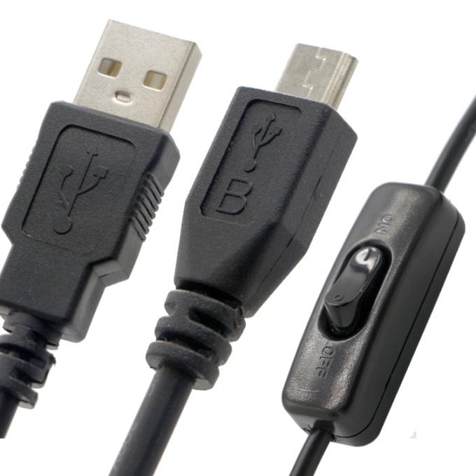 Hochwertiges 1M ON OFF-Controller Micro B zu USB A-Verlängerungskabel mit Schalter für LED-Lampe 2