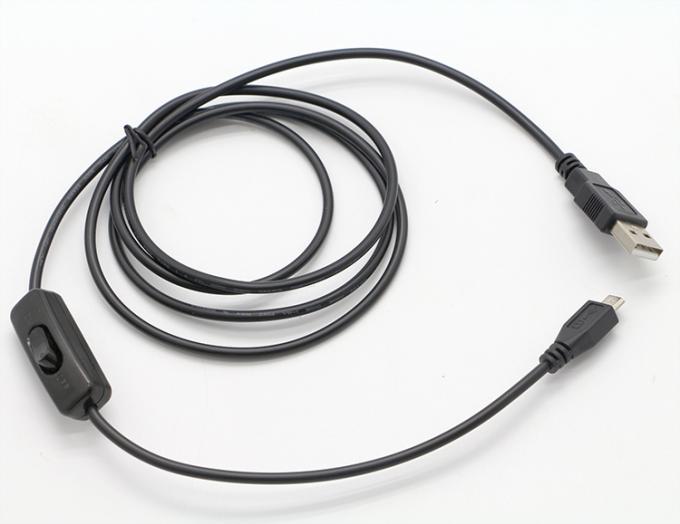 Hochwertiges 1M ON OFF-Controller Micro B zu USB A-Verlängerungskabel mit Schalter für LED-Lampe 5