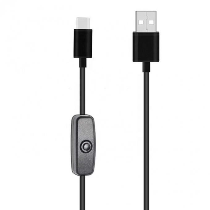 1m 5V 3A USB Typ C-Kabel mit Schalter ON OFF für Raspberry Pi 3