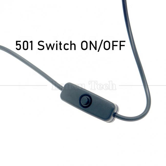 Hochwertiger Booster 5V USB auf 12V 9V DC 5,5x2,1mm Barrel Jack Ladegerät ON OFF Kabel mit Schalter für Router-Ventilator LED-Streifen 2