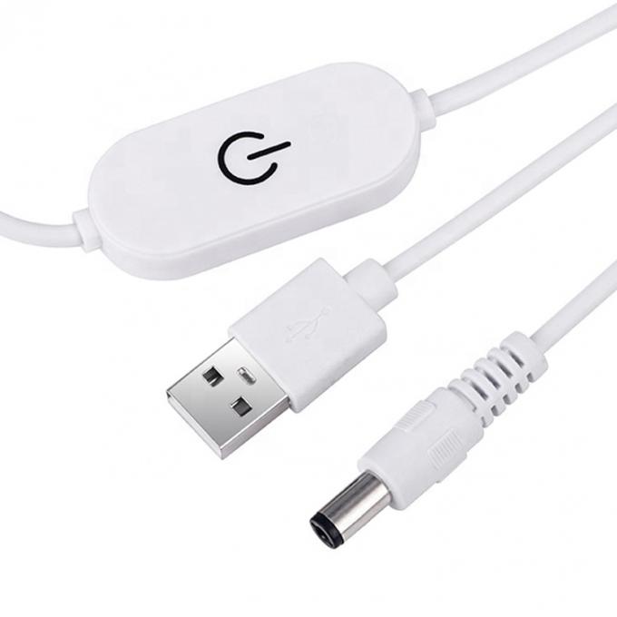 5V 2A USB TO dc 5,5*2,1mm verstellbarer Schalter Fernkabel Led-Banddämpfer für Lampenlicht 3