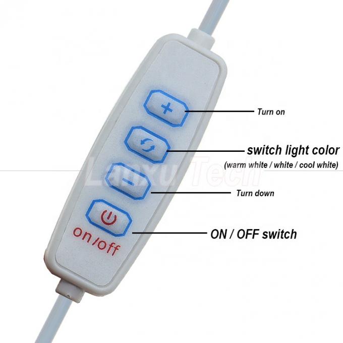 5V Ausgang Stufenlose Verdunkelung ON OFF Schalter USB-Dimmkabel für LED-Leuchtenlampe 1
