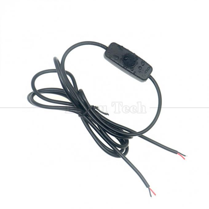 Wasserabweisende Siliziumbedeckung Druckknopf 2 Nadel DC Strom an und aus Schalterkabel für Lampe Motorrad 2