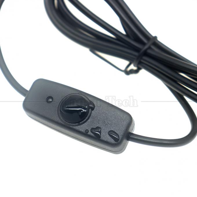Wasserabweisende Siliziumbedeckung Druckknopf 2 Nadel DC Strom an und aus Schalterkabel für Lampe Motorrad 1