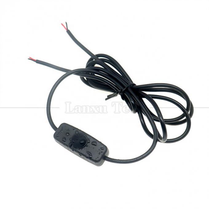 Wasserabweisende Siliziumbedeckung Druckknopf 2 Nadel DC Strom an und aus Schalterkabel für Lampe Motorrad 3
