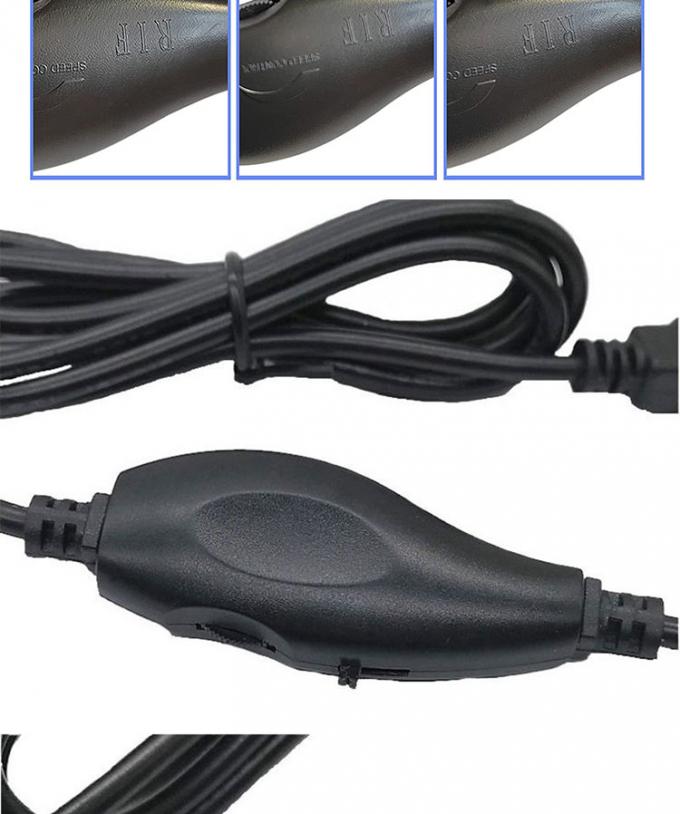 5V USB zu DC 5,5x2,1mm 12V Ausgangshelligkeitssteuerung Einstellbarer Dimmer eingeschaltet ausgeschaltet Schalterkabel für LED-Leuchtenventilator 4