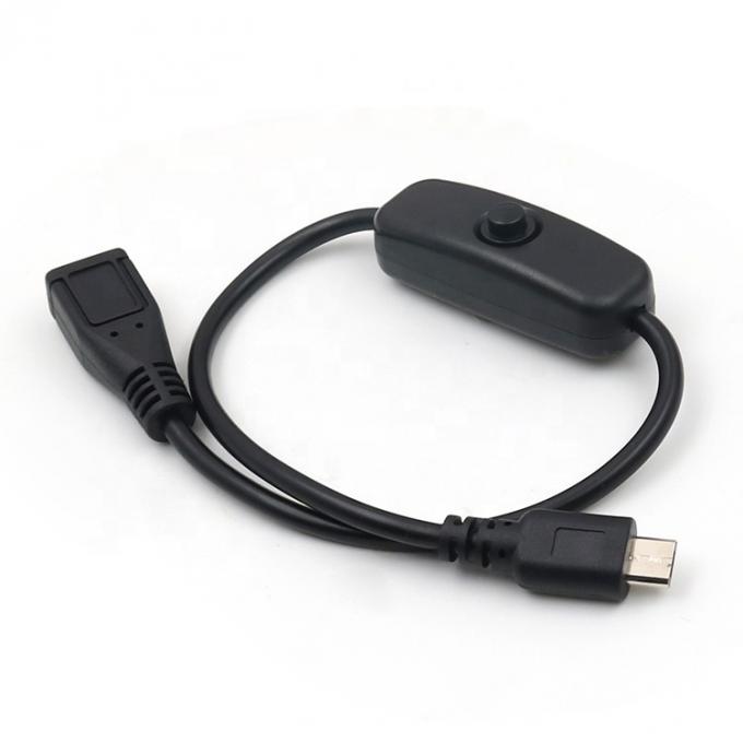 Individuelles Männlich-Frauen-Laden mit Micro USB-Verlängerungskabel mit Schalter 5