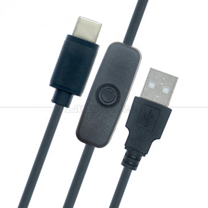 5V USB A Männlich auf Typ C USB Schalter Strom ON OFF Kabel für Raspberry Pi LED Strip 1