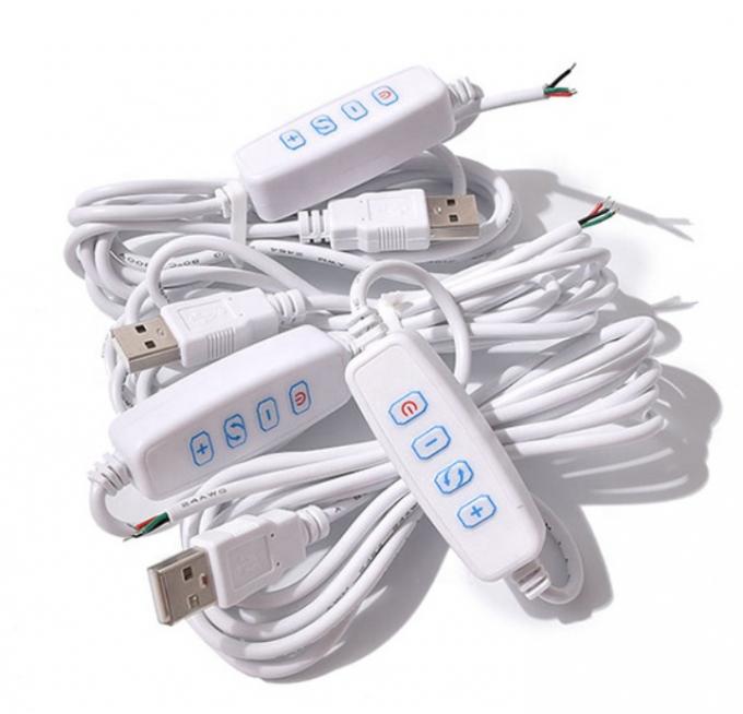 5V LED USB ON OFF Schalterkabel Dimmer für Lampe 3