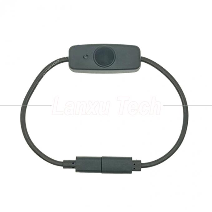 USB Typ C Männlich auf weiblich an und aus Siliziumkappe Schalterverlängerungskabel für Raspberry Pi Lampenventilator 1