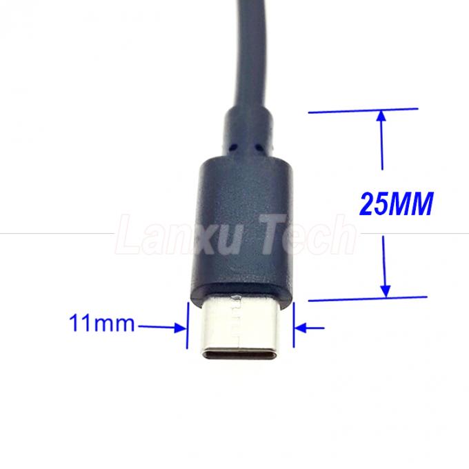 USB Typ C Männlich auf weiblich an und aus Siliziumkappe Schalterverlängerungskabel für Raspberry Pi Lampenventilator 2