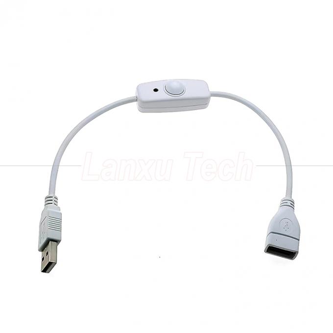 USB Typ C Männlich auf weiblich an und aus Siliziumkappe Schalterverlängerungskabel für Raspberry Pi Lampenventilator 5