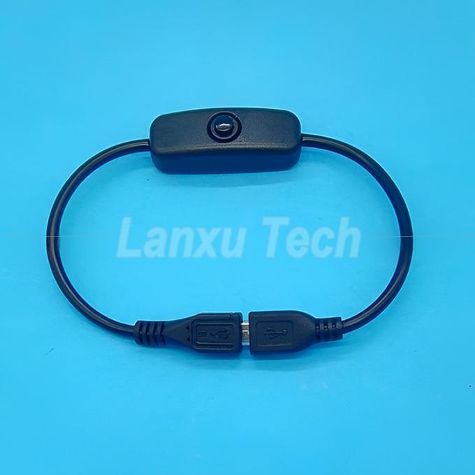USB Typ C Männlich auf weiblich an und aus Siliziumkappe Schalterverlängerungskabel für Raspberry Pi Lampenventilator 6