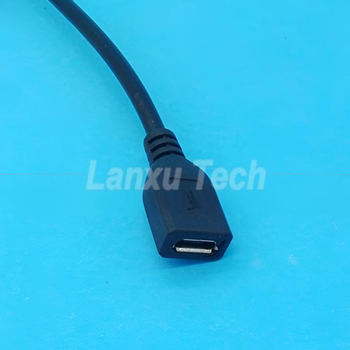 USB Micro B Männlich-Frauen-Erweiterung eingeschaltet ausgeschaltet Schaltfläche 501 Schaltkabel 5