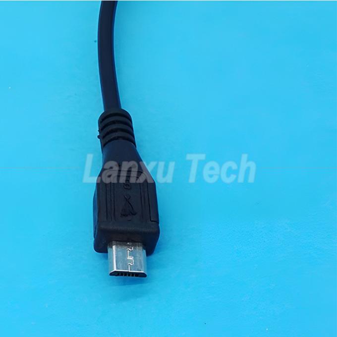 USB Micro B Männlich-Frauen-Erweiterung eingeschaltet ausgeschaltet Schaltfläche 501 Schaltkabel 4